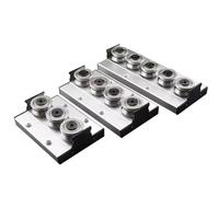 SGR35 1PC curseur de rouleau à double axe intégré roue de SGB35-3/SGB35-4Wheel/SGB35-5 curseur de bloc de roue/avec serrure(3 wheel-lock)