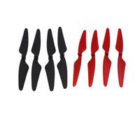 SGREHJDR Hubsan H501S X4 Lot de 4 pales d'hélices pour quadricoptère RC 2 CW/2 CW, rouge et noir (2 jeux)