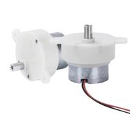 SGREHJDR Moteur électrique silencieux à engrenages Micro JS30 CC 6 V 5 tr/m/100 tr/min Vitesse lente Scène à monter soi-même Moteur étoilé pour spectacle Accessoires de platine (5 tr/min)