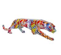 SGRIMALT Statue Résine Design : Panthère en résine, Collection Graffiti, L 48 cm