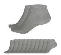 SGS Lot de 5 ou 10 Comfort Bamboo Socquettes Femme - Chaussettes Homme à Ceinture Piqué Souple - Anti-Odeur Sneaker