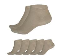 SGS Lot de 5 ou 10 Comfort Bamboo Socquettes Femme - Chaussettes Homme à Ceinture Piqué Souple - Anti-Odeur Sneaker