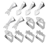 SGSCFG 12 Pièces avec des Pinces À Nappes À Motifs Mignons, des Clips De Nappes, des Clips De Nappes À L'Extérieur, des Clips De Résistance Aux Nappes, des Nappes en Acier Inoxydable.