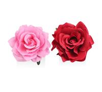 SGSCFG 2 Morceaux D'Aiguille De Cheveux Roses, Accessoires De Cheveux De Fleurs Simulés, Broche De Fleurs, Accessoires pour Le Style De Danse, Décoration De Robe De Mariée.