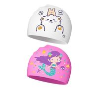 SGSCFG 2 Morceaux De Dessins-Dessins Imprimés en Silicone Imperméables, des Bonnets De Baignade Sucrés, du Matériel De Natation pour Enfants.