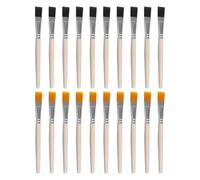 SGSCFG 20 Pinceaux avec Une Tête Plate, des Brosses en Acrylique Aquarelle De Peinture À l'huile, Une Couleur De Cheveux en Nylon, Adaptée À La Peinture Et À La Production D'Artisanat.