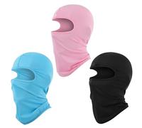SGSCFG 3 Morceaux De Masque De Roue Pour Enfants, Masque Au Vent Et Chaud, Couverture De La Tête À L'Extérieur, Couvercle Facial Anti-Poussière Et Respirant, Adapté Au Skateboard, Au Vélo Et Au Ski.