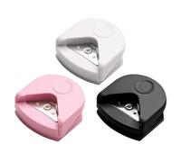 SGSCFG 3 Pièces Coupe-Coin Arrondie Coupe-Papier, Round Film Plastic, Outil De Coupe en Papier Portable, Adapté À l'art du Papier, Projets De Bricolage, Cartes, Scrapbooking.