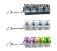 SGSCFG 3 Pièces Keyboard Styling Keynchain, Déballage des Jouets, Clés Créatifs Et Drôles, Bande-Annonce Lumineuse.