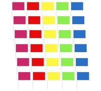 SGSCFG 30 Morceaux De Petits Drapeaux, Mini Drapeaux Portables, Mini Petits Drapeaux De Couleur, Drapeaux sur des Bâtons, Drapeaux Extérieurs pour Les Défilés Et Les Décorations.