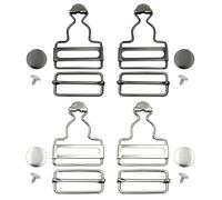 SGSCFG 4 Pièces Boucle De Courroie en Métal, Boucle De Liaison De La Courroie, Boucle De Réglage De La Courroie, Accessoires De Vêtements, Échange De Capture De Ceinture.