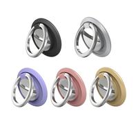 SGSCFG Porte-Téléphonie Mobile en 5 Parties, Clip De Doigt De Téléphone Mobile, Support De Bague De Téléphone Portable, Support Rotatif À 360 °, Téléphone Mobile Debout (5 Couleurs).