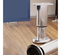 SGSKEIEY Pieds de Meubles, Pied Cuisine Réglables Pied Meuble, Pieds de Support avec Vis, pour Meuble Canapé Placard Armoires Cuisine (42-72cm,silver-2pcs)