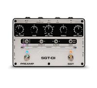 SGT-DI Bass Preamp - Préampli Ampeg avec footswitch, voicings SVT/B15, IR Loader, égaliseur 3 bandes à médiums ajustables, compresseur et filtres Ultra-Hi/Ultra-Lo - Argent Noir