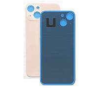 SGV Vitre arrière pour iPhone 13 avec trou pour appareil photo agrandi Logo OEM (sans adhésif) Rose