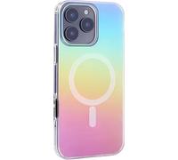 SGVAHY Coque pour iPhone 14 compatible avec MagSafe, motif arc-en-ciel irisé holographique irisé, coque de protection magnétique antichoc pour iPhone 14