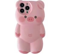 SGVAHY Coque pour iPhone 16 Pro Max - En silicone souple - Motif cochon kawaii 3D - Anti-chocs - Pour enfants et filles