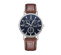 Sgw-1000 Montre à quartz analogique avec bracelet en cuir pour femme, marron, One Size