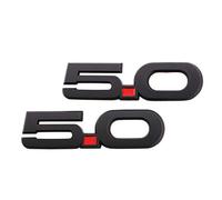 SGW Lot de 2 autocollants en ABS 5.0 - 17,53 x 10,16 x 1,27 cm - Noir - Convient pour tous les véhicules