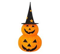 SGYEPOCFQ Halloween Decor, Décorations de Citrouille Pliables d'halloween de 90 cm avec 8 Modes d'éclairage Fantaisie for intérieur, extérieur, Maison, fête, Cour(Five-Star Pumpkin)
