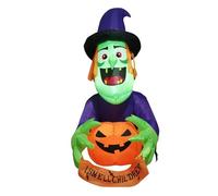 SGYEPOCFQ Halloween Decor, Décorations gonflables d'halloween for sorcières, Ornements d'extérieur, modèle de fenêtre Gonflable grimpante(EU)