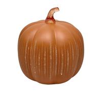 SGYEPOCFQ Halloween Decorations, Citrouilles Scintillantes avec minuterie, Lampe Citrouille en Verre Scintillante et étoilée for Halloween(Large Orange)