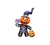 SGYEPOCFQ Halloween Decorations, Crâne Gonflable Effrayant de 1,8 m for Halloween, décoration d'extérieur for Jardin, pelouse, fête(AU)