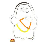 SGYEPOCFQ Halloween Decorations, Enseigne Lumineuse LED Halloween en Forme de Citrouille, éclairage USB, décoration de fête, décoration Murale effrayante, Cadeau(A6 30.2X23.3CM)