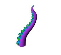 SGYEPOCFQ Halloween Decorations, Tentacule de Pieuvre Gonflable géante, décorations d'extérieur for Halloween, for Festival, événement, fête(HBQM47-1,5m(16ft) H)