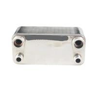 SGYEPOCFQ Wort Chiller, Échangeur de Chaleur à 24 plaques for Refroidisseur de moût de bière en Acier Inoxydable SUS 304 for Le Refroidissement de la bière Maison(3l4 inch BSPT)