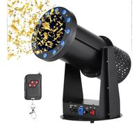 SgyGlyn Canon à confettis Professionnel à LED, souffleur de Papier à confettis, Canon à confettis numérique avec télécommande, Lanceur de confettis RVB 3 en 1, pour Concerts, fêtes et Mariages