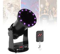 SgyGlyn Machine à confettis Professionnelle 1500 W, Canon à confettis LED, télécommande 3 en 1 12 x 3 W RVB, pour soirées DJ, discothèques, Mariages, scènes, Concerts et Spectacles