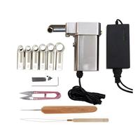 SgyGlyn Machine à Dreadlocks électrique Portable, avec têtes et Outils de 6/8/10/12/14/16 mm, pour Extensions et Entretien de Dreadlocks DIY