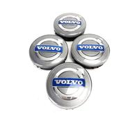 SGYKRBFB 4 Pièces Capuchon Central De Moyeu Roue pour Volvo S40 S60 S80 S90 XC40 XC60 XC70 XC90 V40 V50 V60 V70 V90 C30 C40 C70 64mm,Enjoliveur Central Cache de Roue Centrale Voiture Accessories