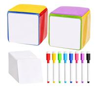 SGZIOO 2 Pièces Cubes en Mousse avec Poches, 10cm DIY Education Jouant | Dés à Histoires pour L'éveil Précoce, Jeux Éducatifs en Famille la Maison, Dés en Mousse pour Crèche, Maternelle et Ecole