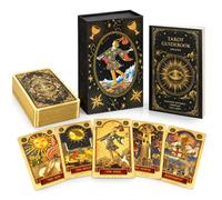 SGZIOO 78 + 2 Cartes de Tarot, Cartes de Tarot œil doré | Avec boîte cadeau exquise, jeu de tarot imperméable et sans plis, cartes de tarot en PVC avec livre pour débutants