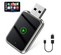 SGZIOO Adaptateur Carplay sans Fil, 2 en 1 Carplay/Android Auto sans Fil, Bluetooth 5.0, Apple Car Play sans Fil, Cle Apple Carplay sans Fil, Cle Carplay sans Fil, Adaptateur Android Auto sans Fil