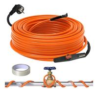 SGZIOO Cordon Chauffant Antigel, Câble Chauffant Antigel avec thermostat, 25 W/m, 220-240 V, étanchéité IP65, Fil Chauffant Antigel pour Palmiers (12 m)