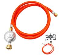 SGZIOO Détendeur Propane 50mbar avec Tuyau de 1.5m, Réducteur Basse Pression, Kit de Détendeur Gaz Propane pour Barbecue, Camping