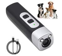 SGZIOO Dispositif Anti Aboiement Chien Ultrason Puissant, Anti Aboiement Chien avec 3 Fréquences Réglables, avec Lampe Torche LED, Portée 8m, Exterieur Chien Grande Distance, Moyenne et Grande Taille