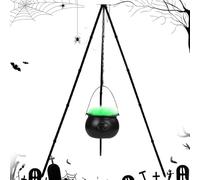 SGZIOO Grand Chaudron Halloween, Chaudron Sorciere, Halloween Chaudron avec Trépied, Lumineuse und Remplissage, Candy Bouilloire à Chaudron Halloween Party d'horreur Decor