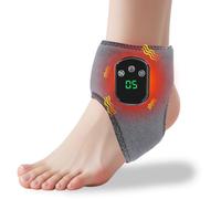 SGZIOO SolEVA Masseur de pieds, attelle de cheville chauffante, masseur de pieds pour la douleur et la circulation, masseur de cheville sans fil avec 5 niveaux de chaleur, masseur rechargeable avec