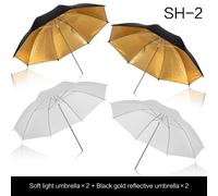 SH-2 - Parapluie diffuseur blanc translucide doux pour Studio Photo Pro, 80cm 33 \, 4 unités, lampe pour éclairage Flash