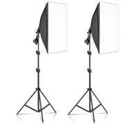 SH 2 pièces SoftBox avec sac de sable professionnel photographie Photo Studio Softbox lumières Kit d'éclairage équipement bras de flèche 70W UFO Bulbs