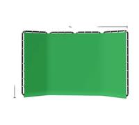 SH Green Screen, taille 240x400 cm, design pliable, 240x400cm vert