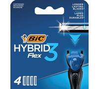 BIC Lames de rechange Flex3 Hybrid – 4 pièces