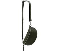 SH Leder ® Ava G292 Sac banane unisexe en cuir véritable - Petit sac bandoulière pour festivals, voyages - 23 x 12 cm, vert olive, Small