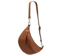 SH Leder Greta G747 Sac de poitrine unisexe en cuir véritable pour festival, voyage, taille moyenne, sac à bandoulière, bandoulière réglable, pour femme, 37 x 21 cm