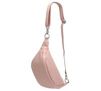 SH Leder ® Marie G528 - Sac banane en cuir véritable - Unisexe - Pour festival, voyage - Taille moyenne - 32 x 17 cm, rose clair, m, Sac banane tendance