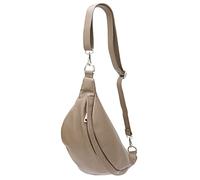 SH Leder ® Sac banane en cuir véritable pour femme, homme, unisexe - Petit sac de hanche pour festival, voyage - Sac à bandoulière moyen - 32 x 17 cm - Marie G528, m